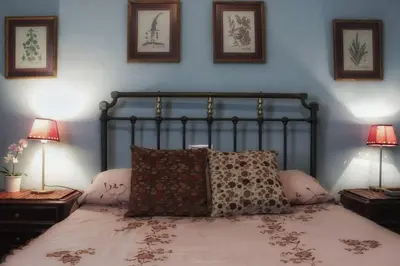 Cama o camas de una habitación en Casa Rural Los Membrillos