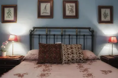 Cama o camas de una habitación en Casa Rural Los Membrillos