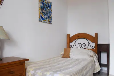 Cama o camas de una habitación en Finca La Lola - Secluded Andalusian Finca for Groups of up to 24 Guests