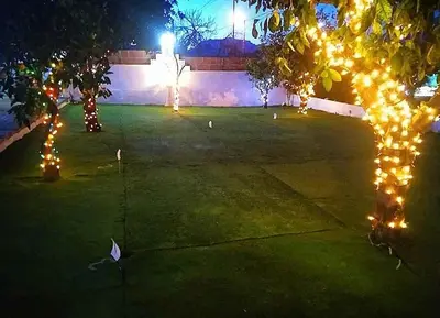 Jardín al aire libre en Casa Rural Inés cerca del Caminito del Rey