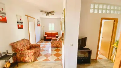 Zona de estar de Casa Rural Inés cerca del Caminito del Rey