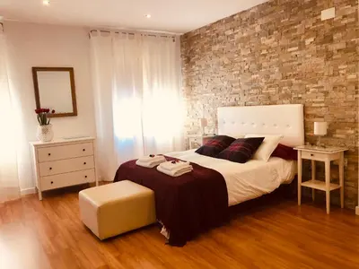 Cama o camas de una habitación en Duplex Archidona Centro