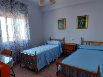Cama o camas de una habitación en Corazón de Aguilar