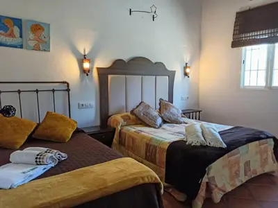 Cama o camas de una habitación en Casa Rural Villa Mara