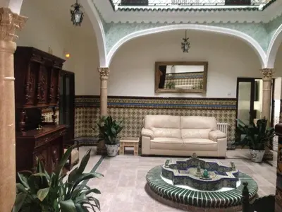Zona de estar de Hotel Rural las Cinco Ranas