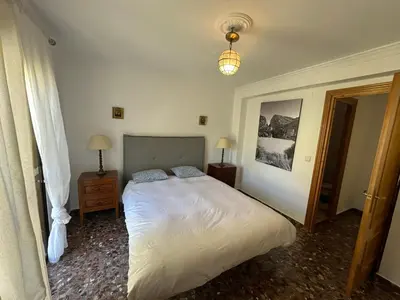 Cama o camas de una habitación en Casa El Chorro con magníficas vistas