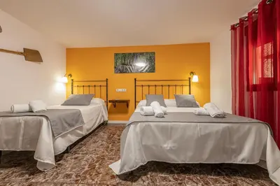 Cama o camas de una habitación en Casa El Forestal