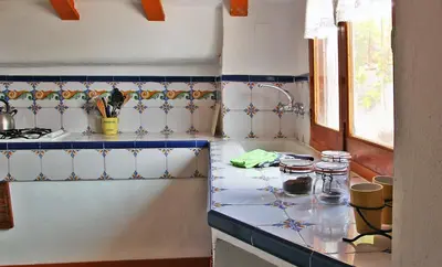 Una cocina o zona de cocina en Appartement El Patio (cortijo La Cubertilla)