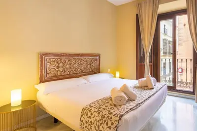 Cama o camas de una habitación en Puerta San Esteban