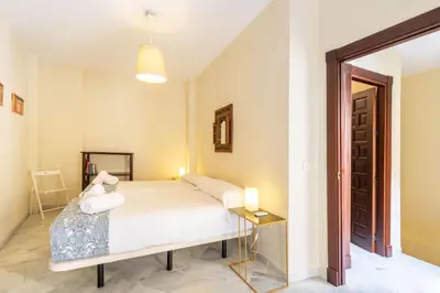Cama o camas de una habitación en Puerta San Esteban
