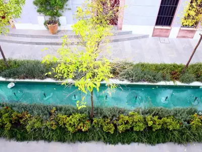 Jardín al aire libre en Saavedra Free Parking Cordoba Center