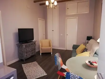 Una televisión o centro de entretenimiento en Apartamento en la Judería de Sevilla