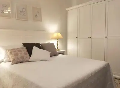 Cama o camas de una habitación en Charming villa near Córdoba with private pool