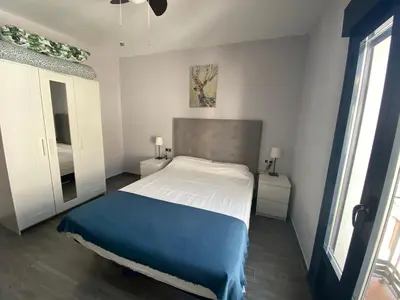 Cama o camas de una habitación en Apartamento Jazmín