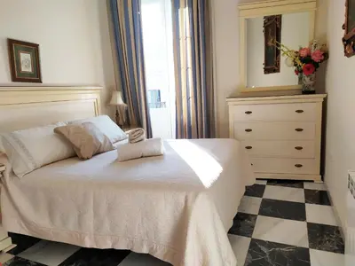 Cama o camas de una habitación en Apartamento Claudio Marcelo