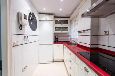 Una cocina o zona de cocina en Apartamento Nervión Relax and Work (wifi)