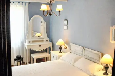 Cama o camas de una habitación en Welcoming House in Alcaracejos with Shared Pool