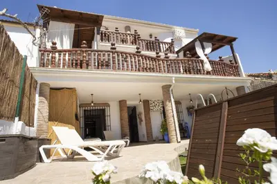 Un balcón o terraza de LA POSADA DE LA MUELA