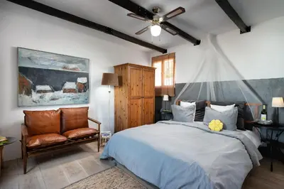 Cama o camas de una habitación en El Arpa