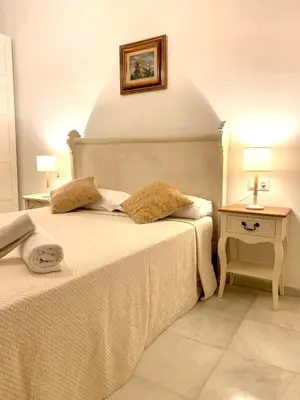 Cama o camas de una habitación en Recaredo Apartments