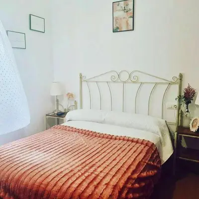 Cama o camas de una habitación en Charming chalet in Almodóvar del Río with private pool