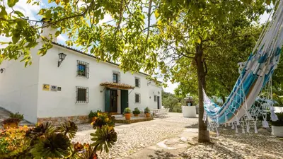 Jardín al aire libre en Cortijo Entresierras