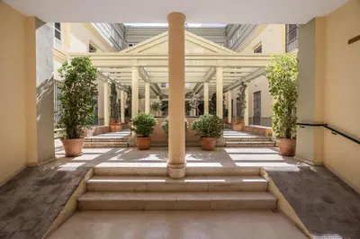 Jardín al aire libre en Apartamento con encanto en el Barrio de Santa Cruz