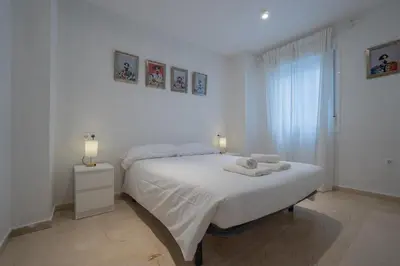 Cama o camas de una habitación en Jardines de Cervantes