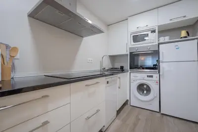 Una cocina o zona de cocina en Jardines de Cervantes
