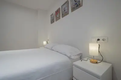 Cama o camas de una habitación en Jardines de Cervantes