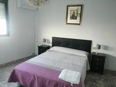 Cama o camas de una habitación en Casa Rural Guzman