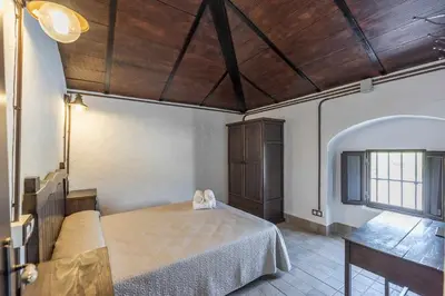 Cama o camas de una habitación en Casa Rural San Miguel
