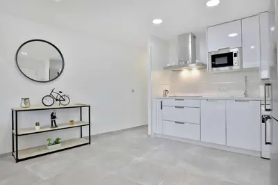 Una cocina o zona de cocina en Apartamento Paseo de La Ribera