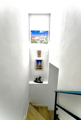 Una televisión o centro de entretenimiento en Casa Ribera LUCANO Centro Histórico