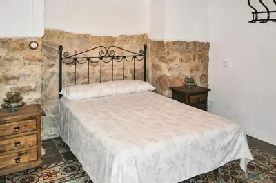 Cama o camas de una habitación en Charming Villa in Montefrío with Private Pool