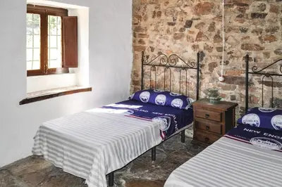 Cama o camas de una habitación en Charming Villa in Montefrío with Private Pool