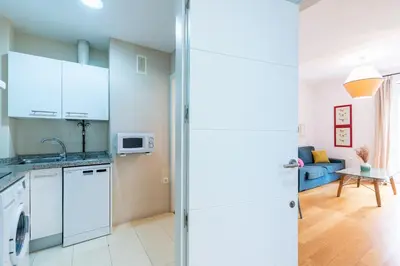 Una cocina o zona de cocina en Veoapartment Alhóndiga Primero