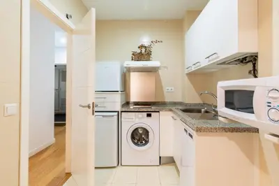 Una cocina o zona de cocina en Veoapartment Alhóndiga Bajo