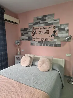 Cama o camas de una habitación en El nido de la Galería