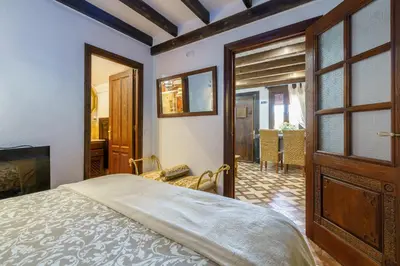 Cama o camas de una habitación en Casa Nazarí - Setenil de las Bodegas