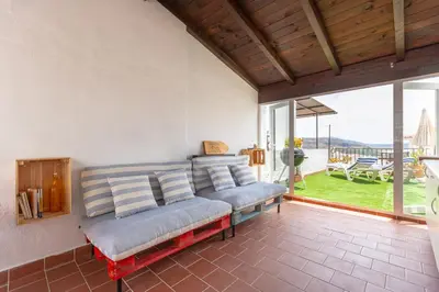 Zona de estar de Casa Randonneur, traditional townhouse in Álora.