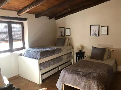 Cama o camas de una habitación en Casa La montera