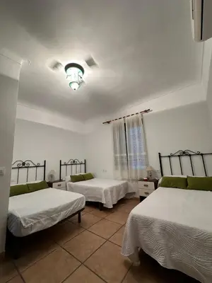 Cama o camas de una habitación en Dehesa Elías