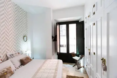 Cama o camas de una habitación en Cheap & Chic in the center of Sevilla
