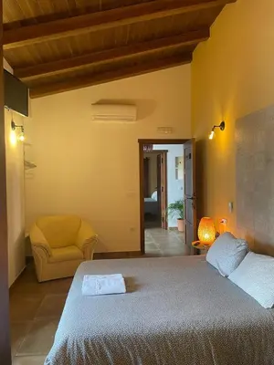 Cama o camas de una habitación en FINCA LAS DEHESILLAS