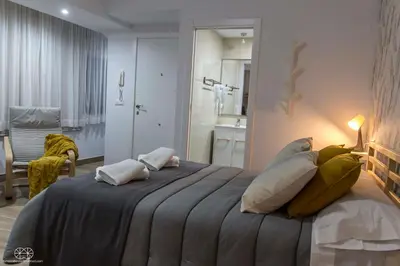Cama o camas de una habitación en Tándem House