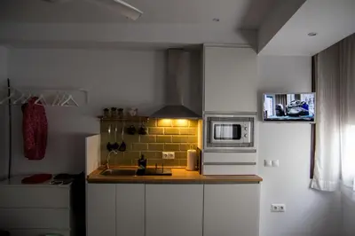 Una cocina o zona de cocina en Tándem House