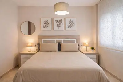 Cama o camas de una habitación en Spectacular views. All new with free parking