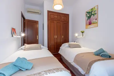 Cama o camas de una habitación en Apartamento Madroño Regina