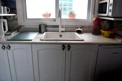 Una cocina o zona de cocina en Ático céntrico plaza Moravia ,San Julian.